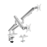 Brateck LDT68-C024 Neo Slim Mechanical Spring Dual Monitor Arm - Gavisco Office Furniture